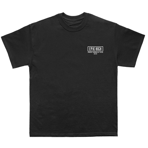 2019 North America tour black tee front Epik High