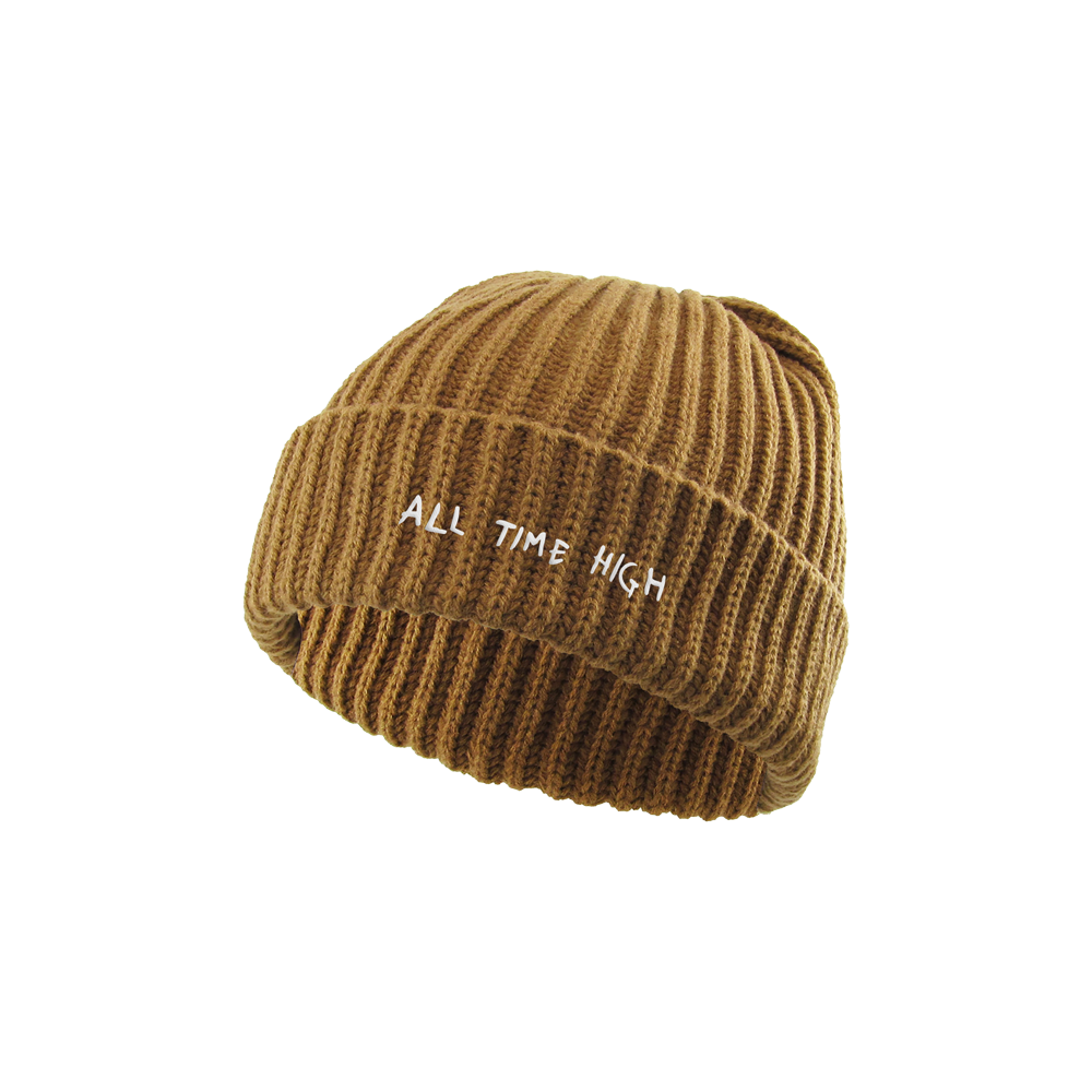 All Time High Beanie - Gold Knit